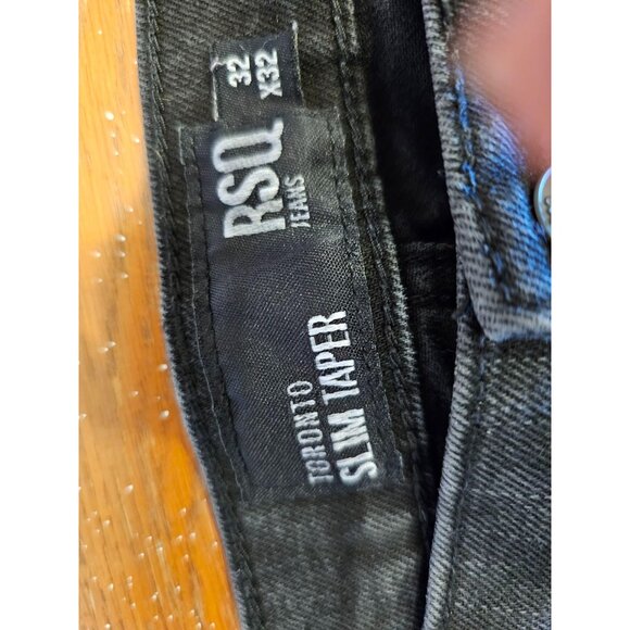 RSQ jeans Size 32 Black Toronto slim taper - Picture 3 of 8